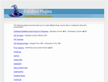 Tablet Screenshot of datafeedplugins.com